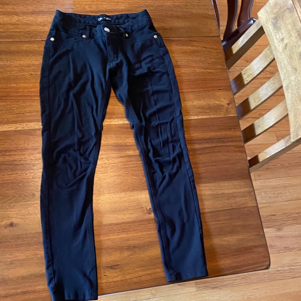 Women’s Chocolate USA Black Slim Stretch Pants
